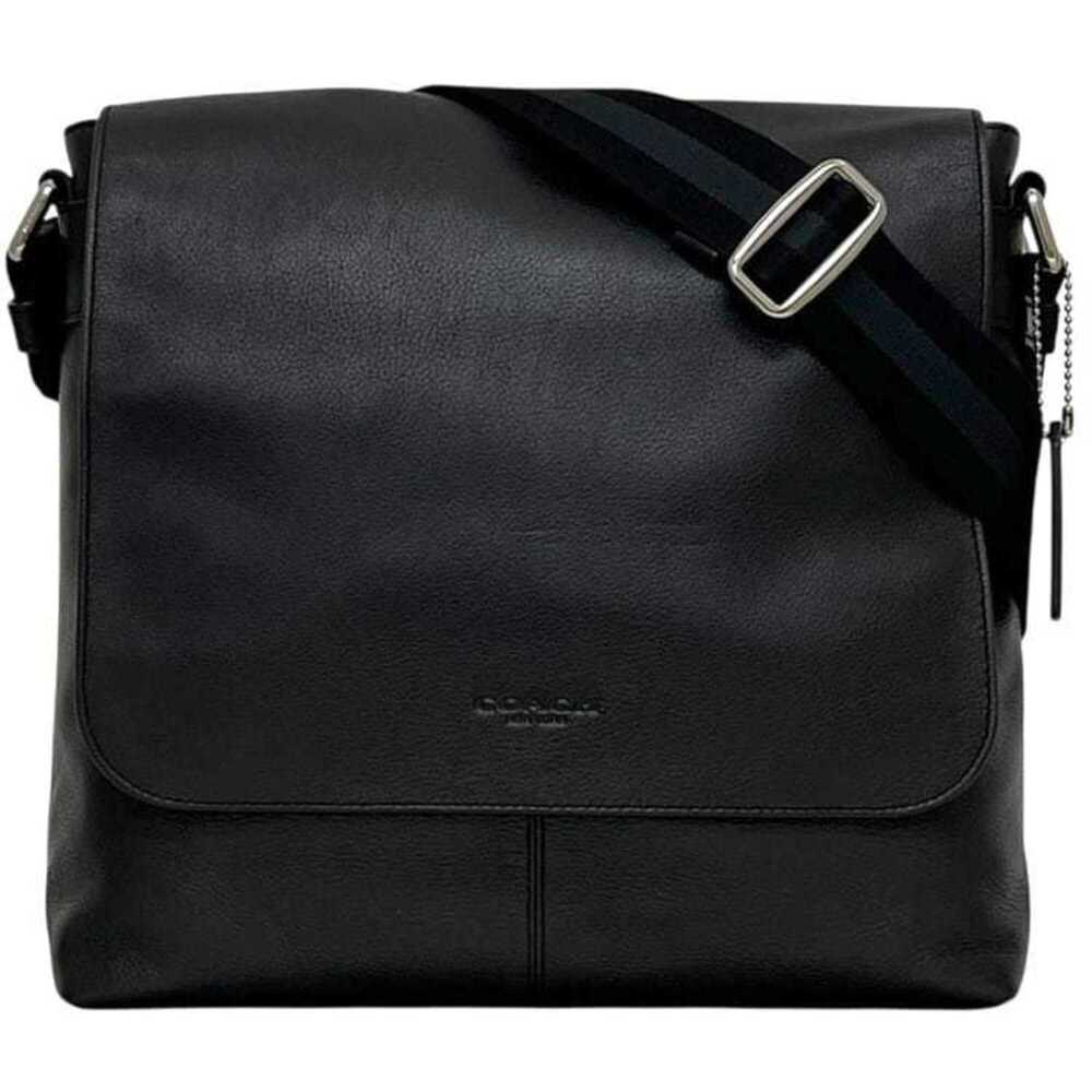 Coach Charles Small Shoulder Bag F72362 COACH Leather Black Men's